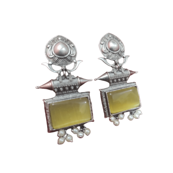Big Stone Oxi Earrings