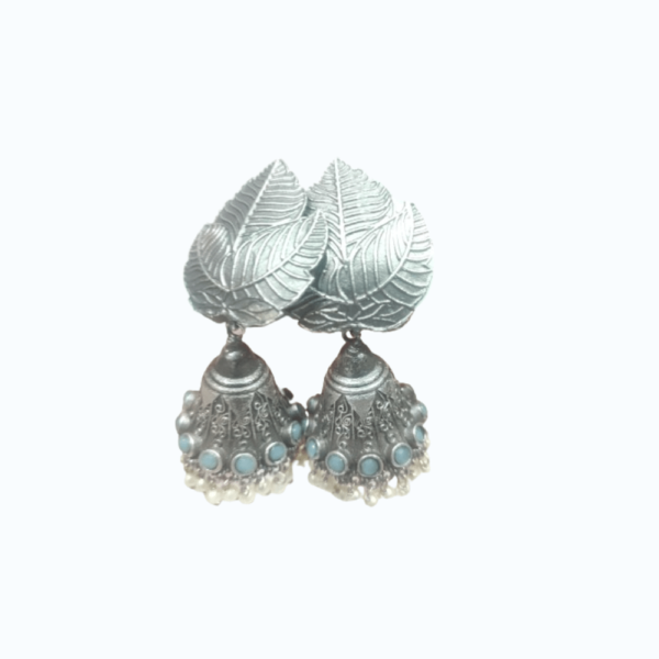 Silver Look Alike Jhumkas