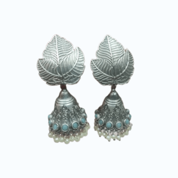 Silver Look Alike Jhumkas