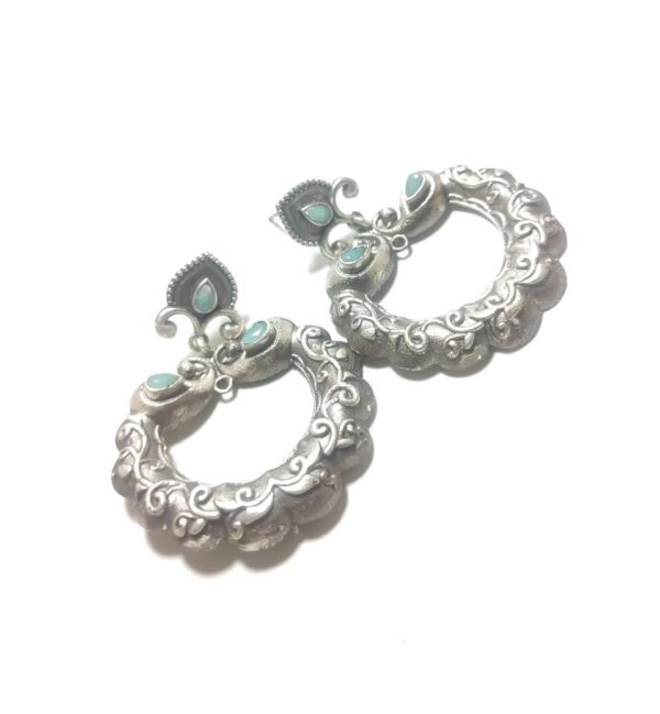 Circular Stoned Earring