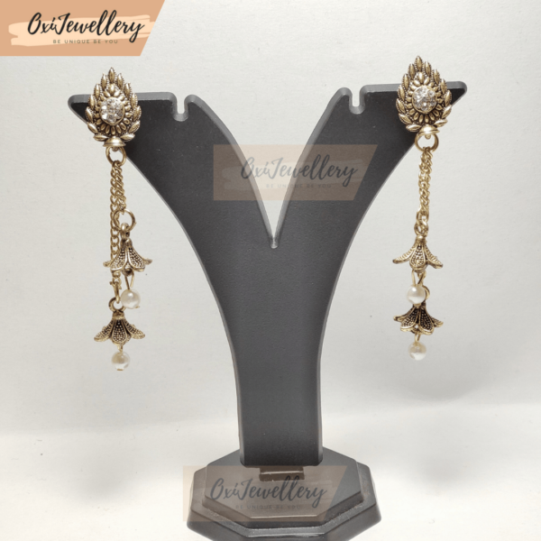 Oxi 2 Layer Gold Plated Jhumka