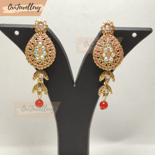 Oxi Gold Plated Pearl Drop Earrings