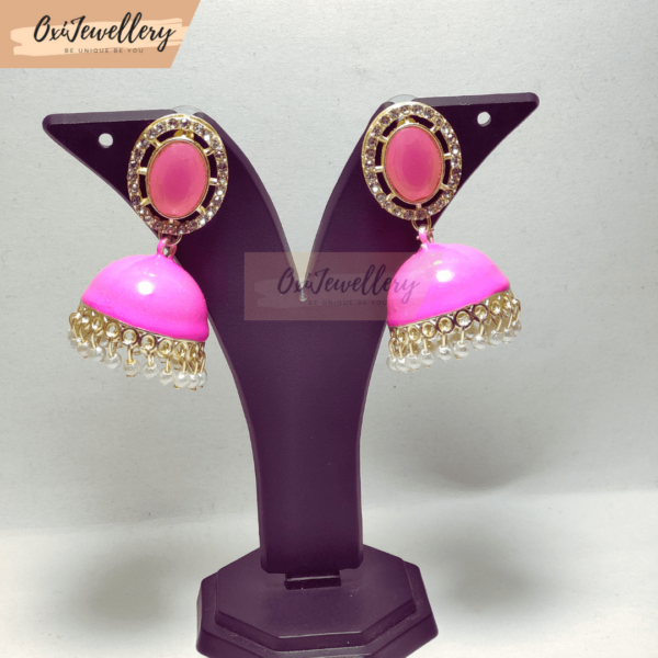 Oxi Meenakari Jhumka