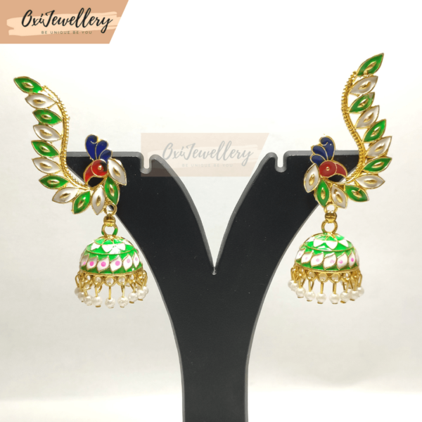 Oxi Peacock Design Jhumka
