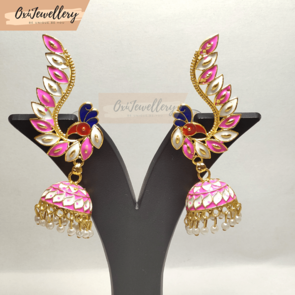 Oxi Peacock Design Jhumka