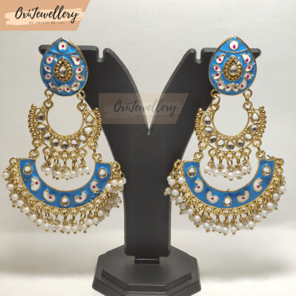 Oxi Traditional Ethnic Meenakari Bali Earrings