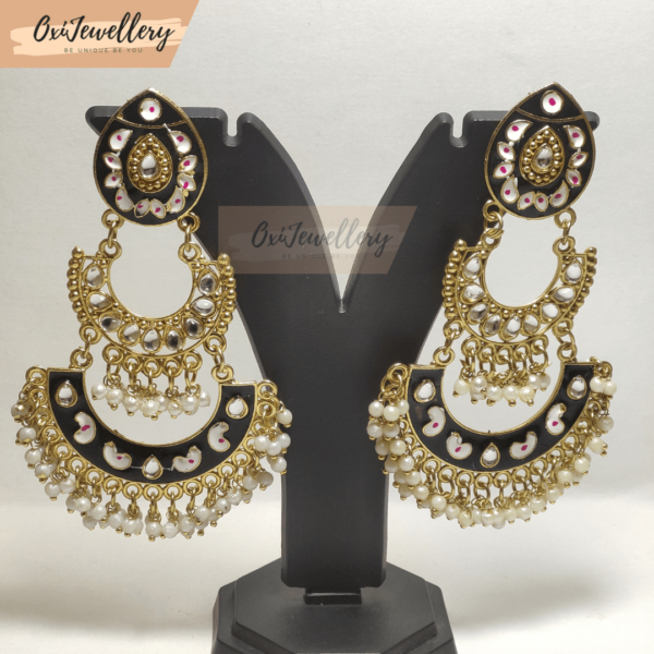 Oxi Traditional Ethnic Meenakari Bali Earrings